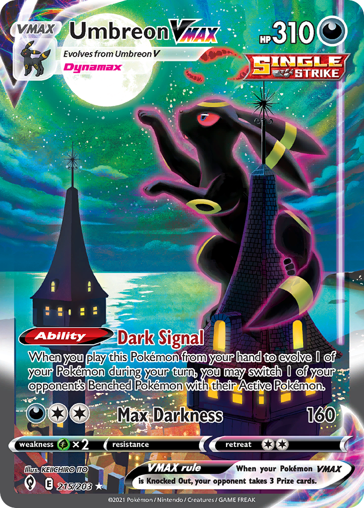Umbreon VMAX Alt Art, Evolving Skies